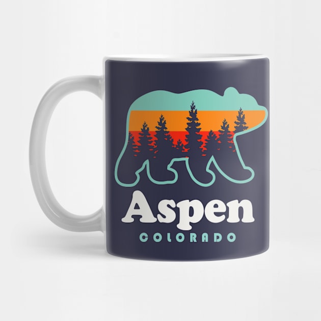 Aspen Colorado Souvenir Bear Rocky Mountains by PodDesignShop